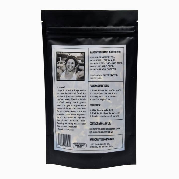 ModestMix Teas - Wholesale Loose Tea - Juicy Ass - 2oz Organic loose leaf bags1