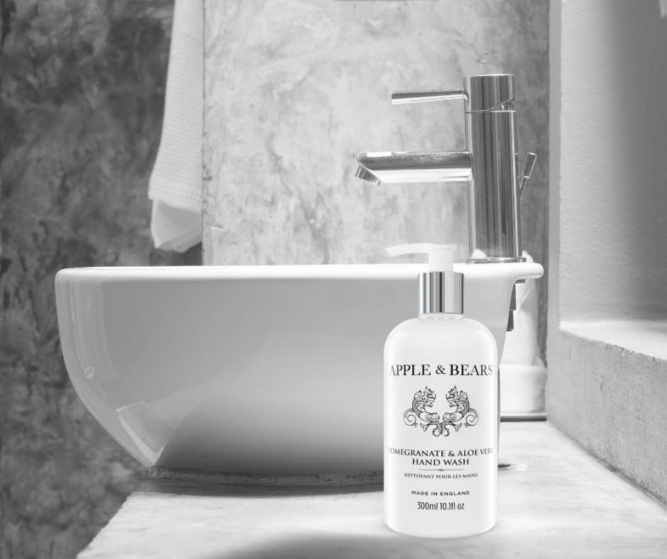 APPLE & BEARS – wholesale Hand soap/wash – Pomegranate & Aloe Vera Hand Wash 300ml /10.1 fl oz4