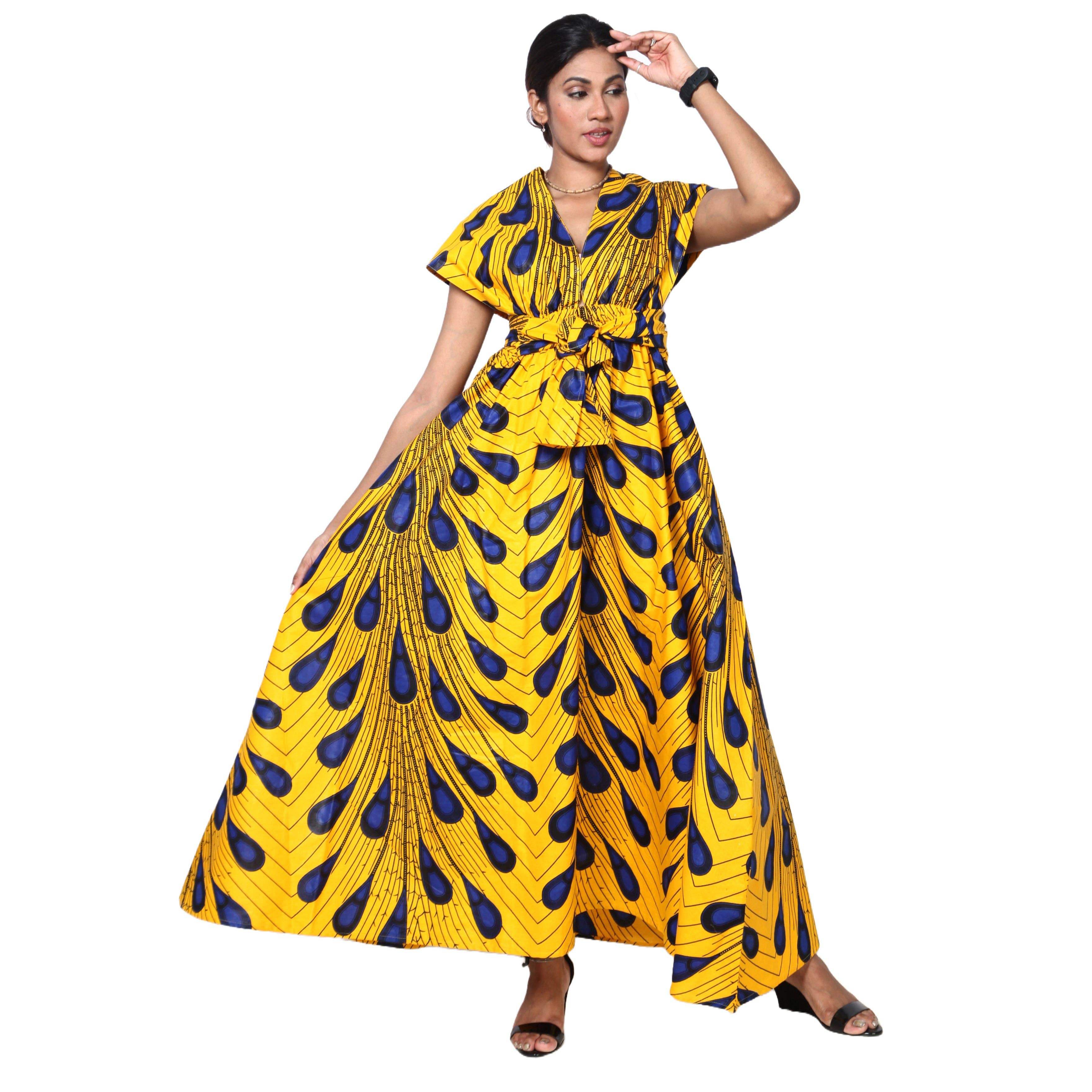 African Stars - Wholesale Dress - Women's - Women's Multi Way Style Maxi Dress -- FI-68L13