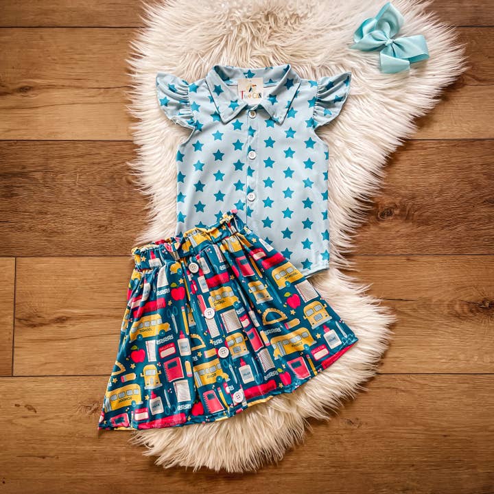 Fourni pour School Skort Set par TwoCan pour la vente par Wellington Design Co.