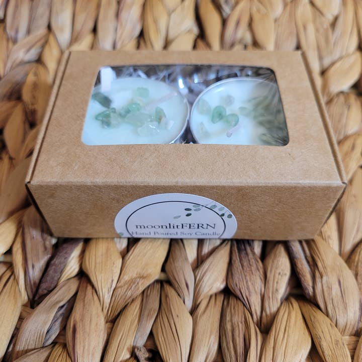 Bougies chauffe-plat au soja coulées à la main. Parfumé Ocean Breeze pour la vente par moonlitFERN