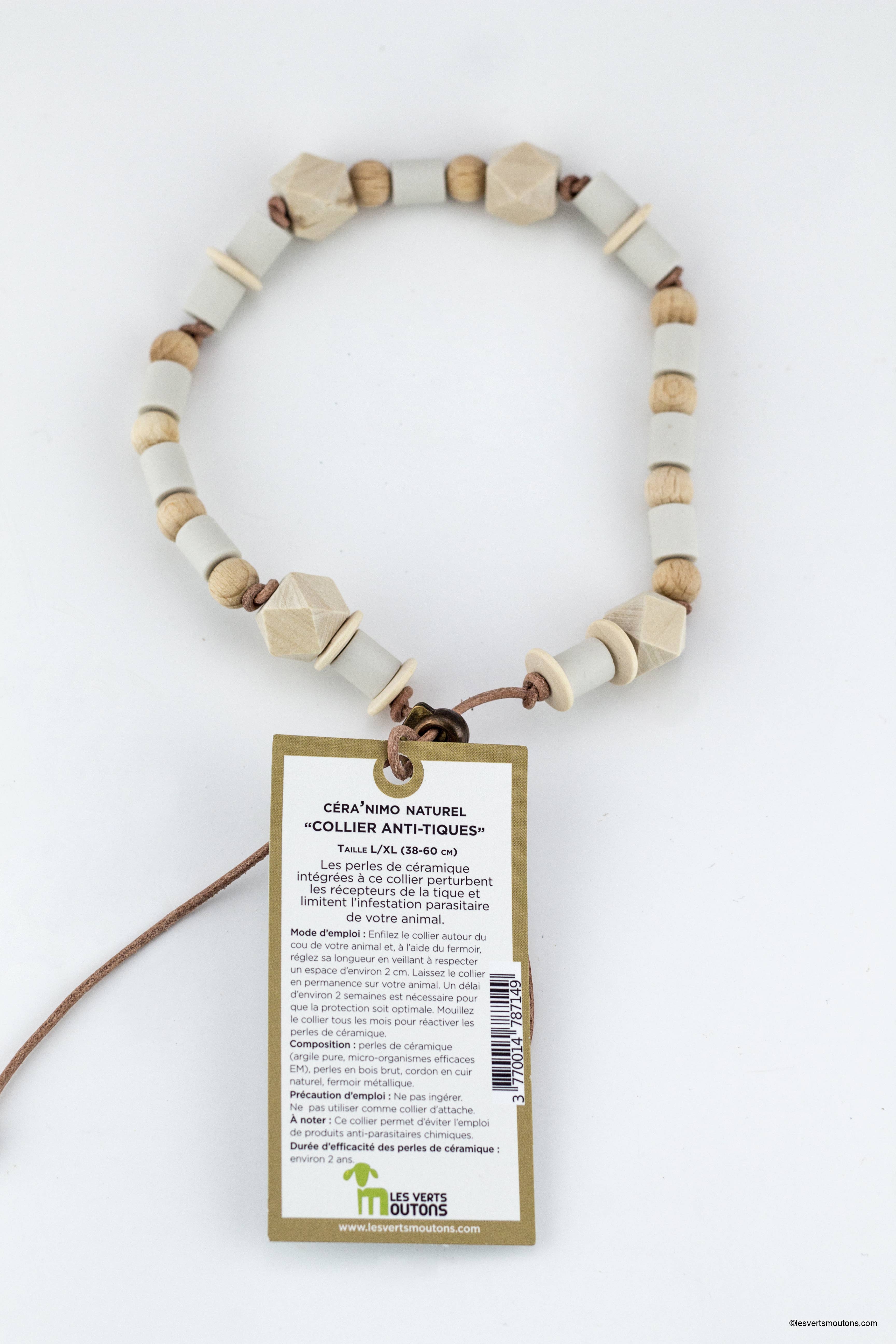 Les Verts Moutons – wholesale Pet collar – Cat/dog – Leather tick collar - XS to XL4