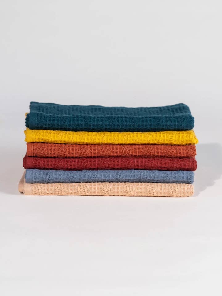 Waffelstrukturierte Küchen-/Badezimmerhandtücher – 100 % Baumwolle – 8 Farben für den Großhandel von Neunest