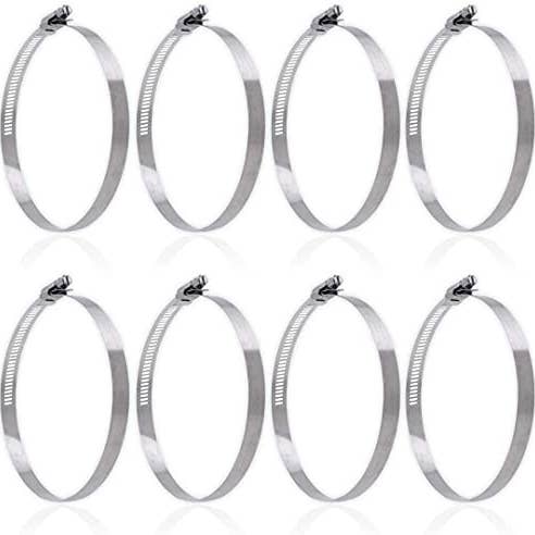 Mandala Crafts - Wholesale Craft Supplies - Mandala Crafts Stainless Steel Hose Clamps - Adjustable Worm Gear Hose Clamps Assortment - Pipe Clamps for Dryer Vent Radiator1