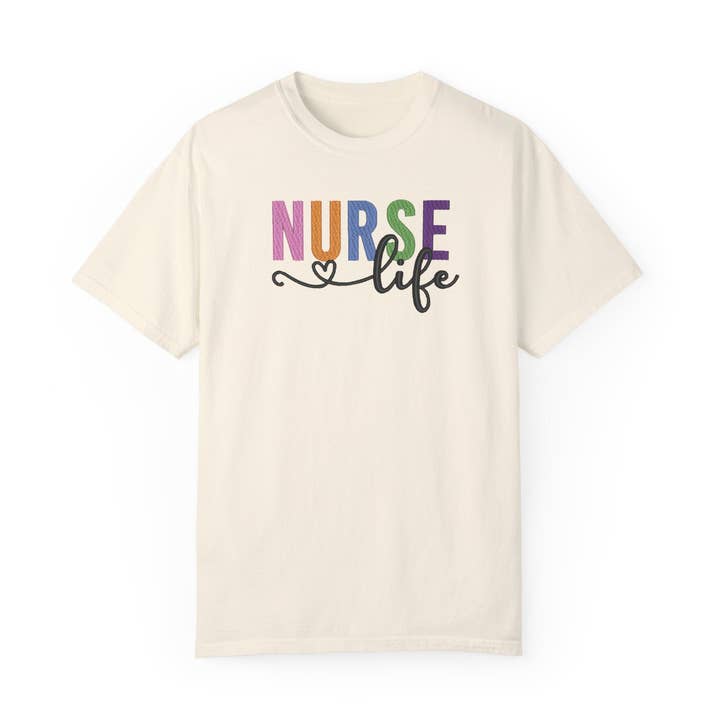 Nurse Life Embroidered T-shirt for wholesale by Luxurnia