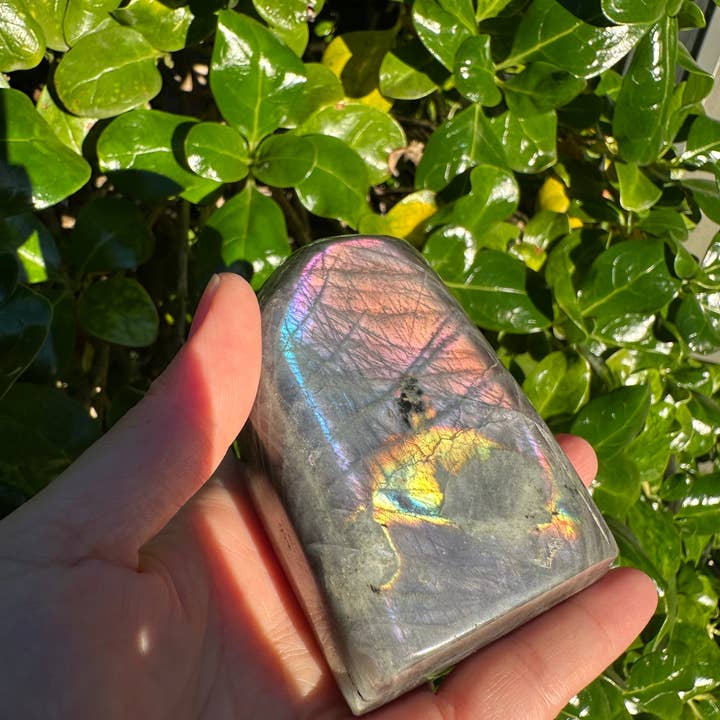 Moon Rituals – wholesale Spiritual stone/crystal – Large Purple Labradorite Free Form, Christmas Crystal Gift #8