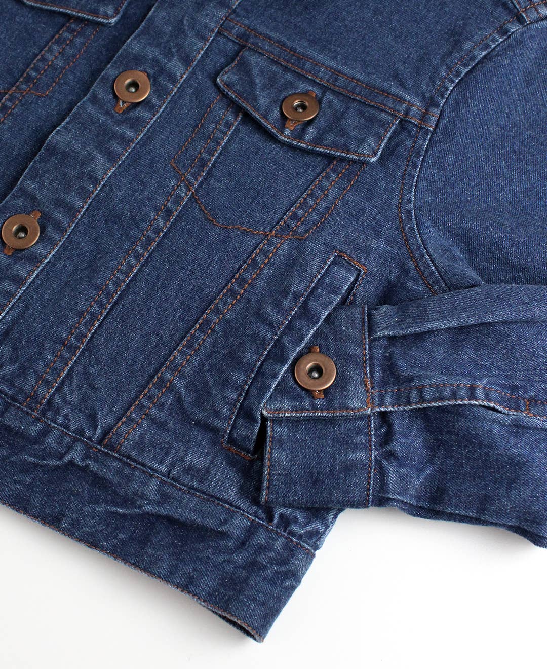Blue Boys Medium Wash Denim Jacket for wholesale on Faire4