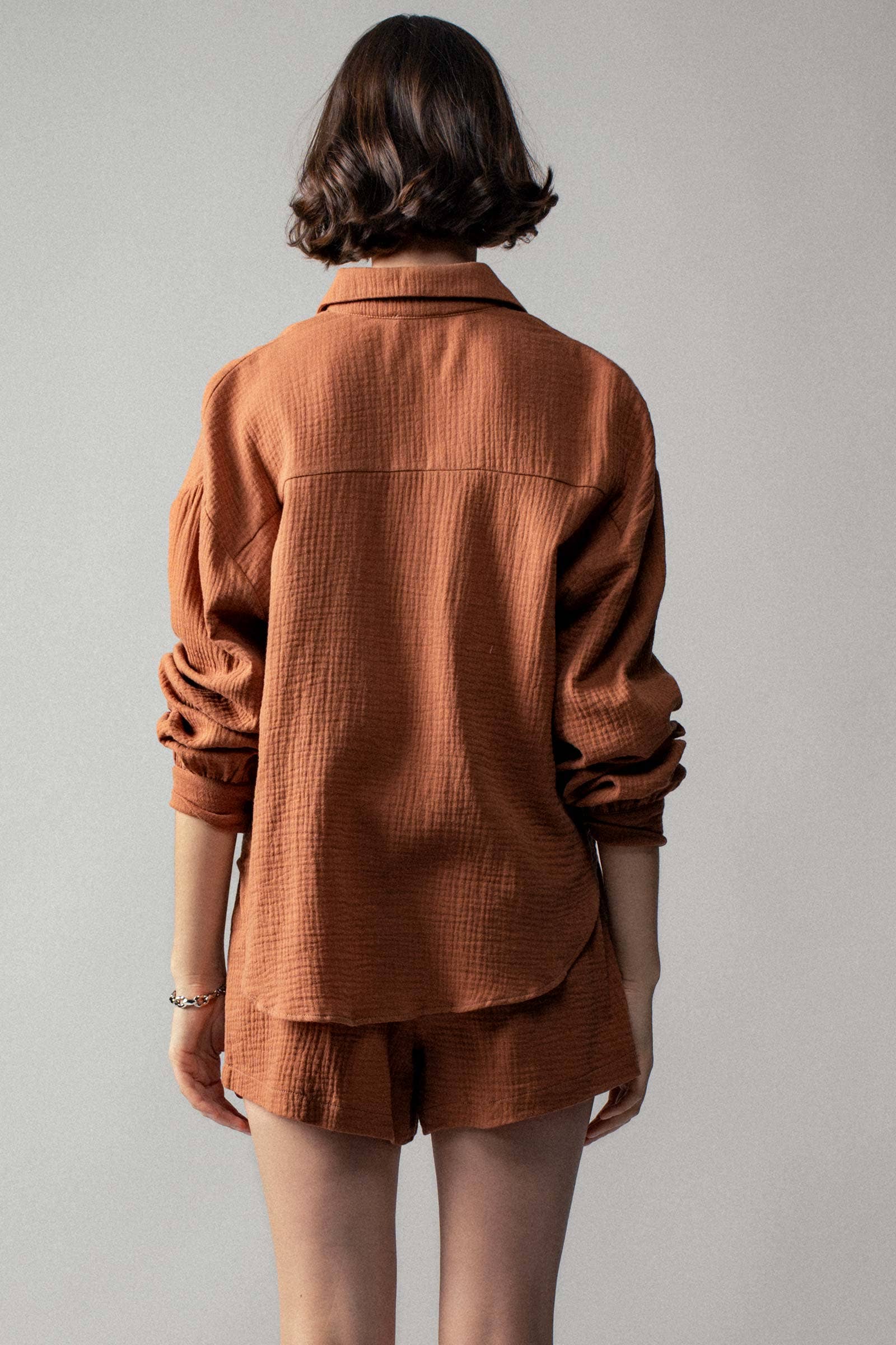 Urban Daizy - Wholesale Lounge Set - Women's - Crinkle Cotton Gauze Resort Button-Up Set22