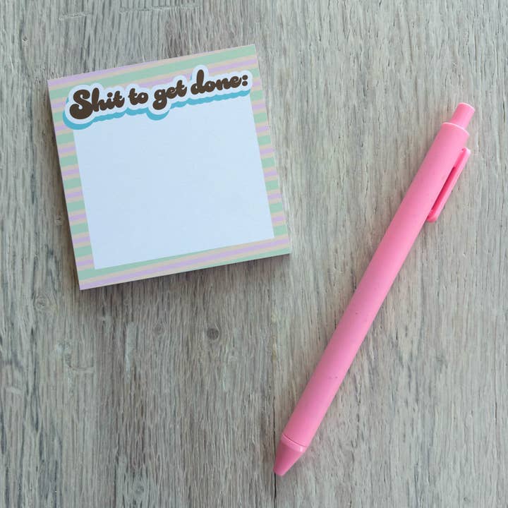 Papersalt - Wholesale Sticky notes - 3x3" Post Its (50 Sheets) - Shit to Get Done Sticky Notes1