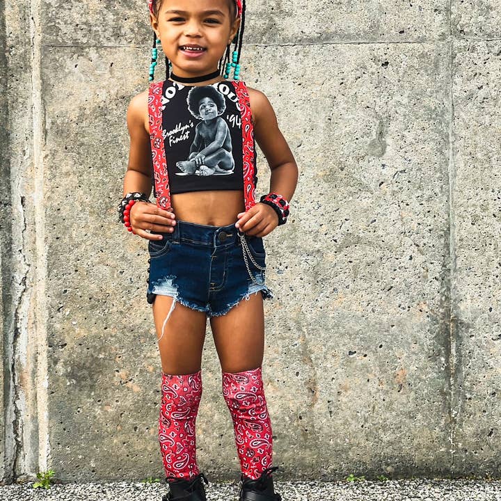 Dapper Xpressions - Wholesale Bretels - Uniseks - Rode bandana, dunne bretels en vlinderdas, handgemaakte formele kleding8