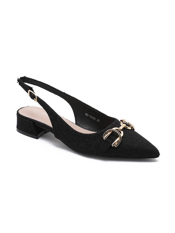 Joia Paris – wholesale Låga klackar – Dam – Modern lågklackad pumps med texturerad finish H8-1085E
