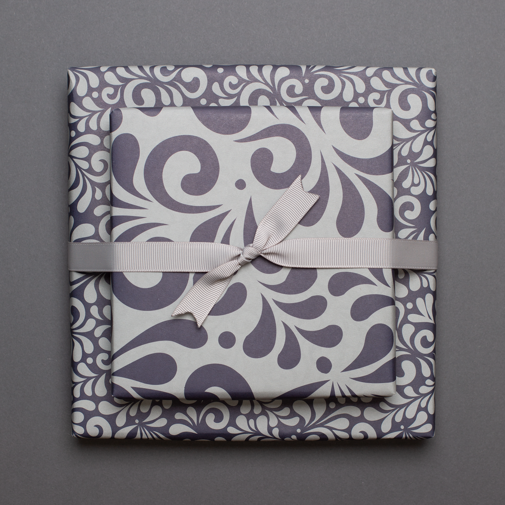 My Pretty Circus - Wholesale Flat Wrap - Bembel wrapping paper, grey-blue two-sided eco-paper12