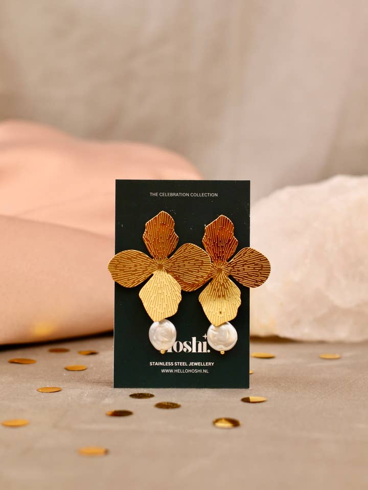 Orecchini - Fiore mistico per la vendita all'ingrosso da parte di HELLO HOSHI