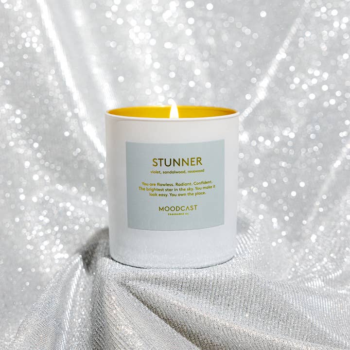 Moodcast Fragrance Co. - Wholesale Jar/Filled Candle - Coconut Wax Candle - Persona - Stunner - 8 oz Glass Jar5