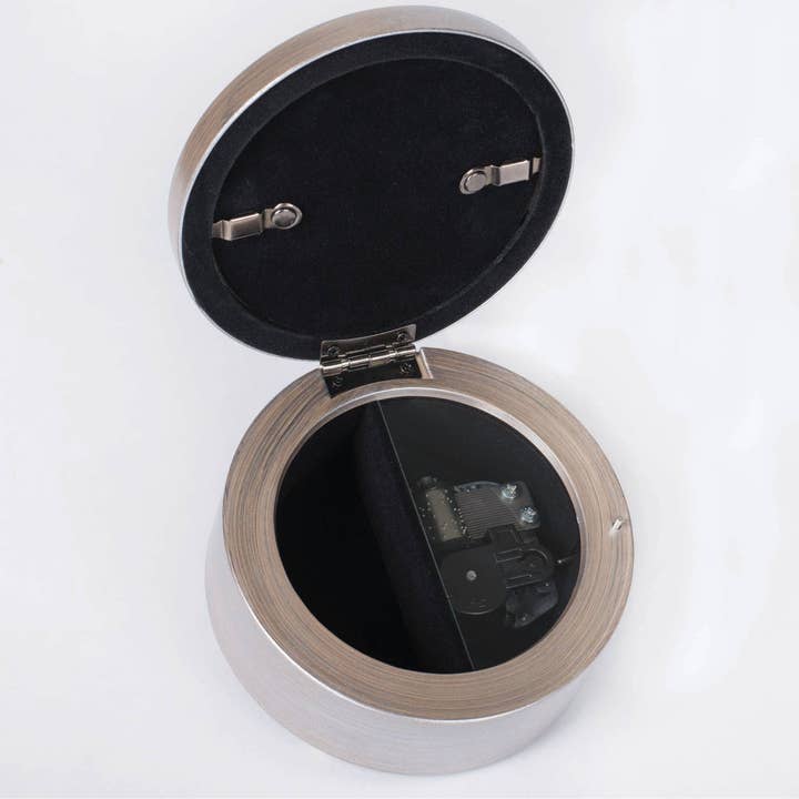 Dicksons - Wholesale Music Box - Kids & Baby - You Are A Blessing Round Pewter Jeweled Music Box1