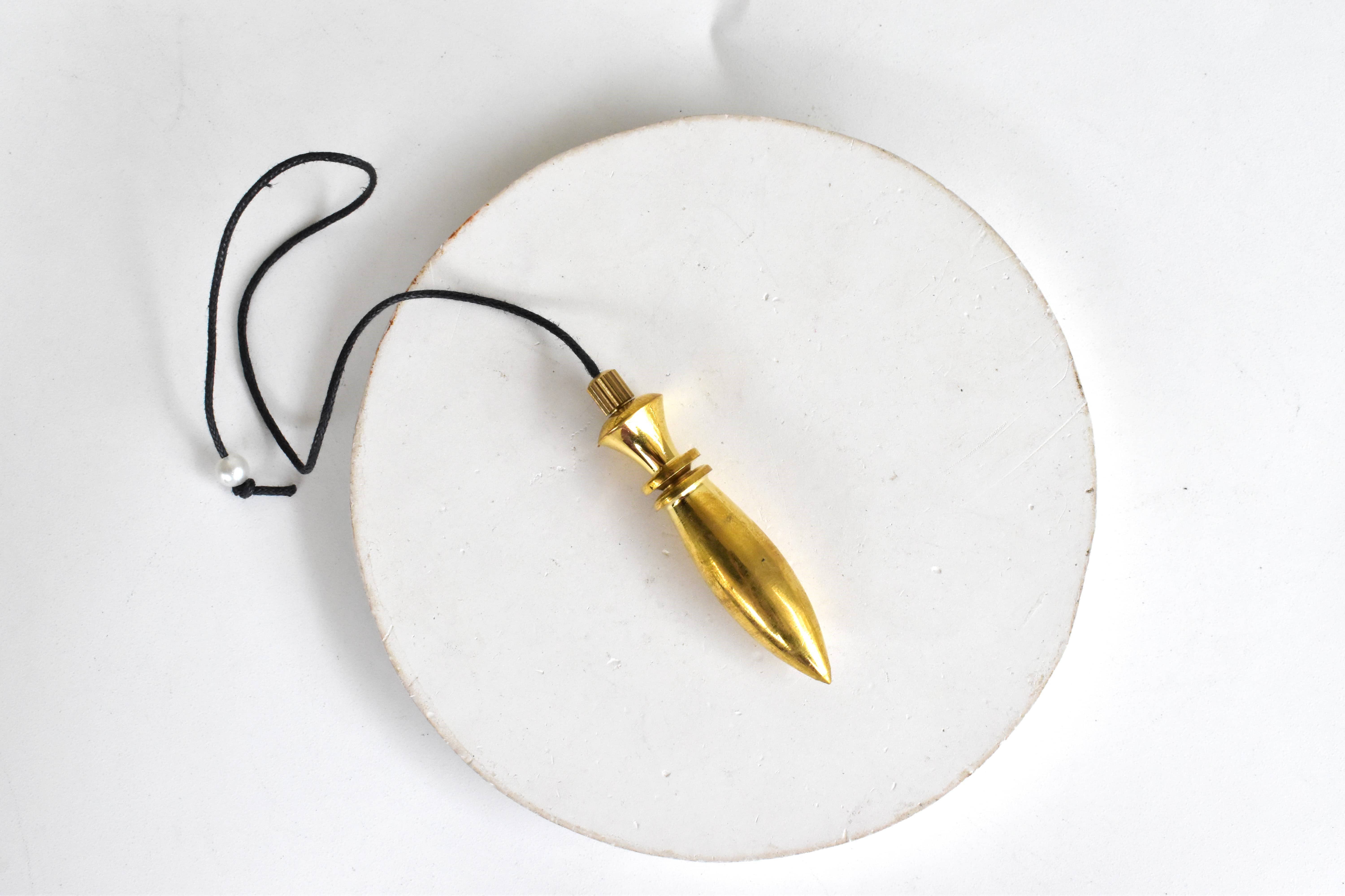 Soothing Crystals - Wholesale Meditation Supplies - Bullet Brass Pendulum Silver Metal Egyptian Pendulums5