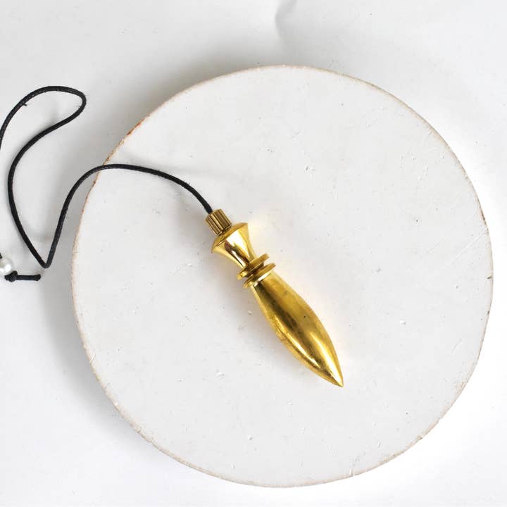 Soothing Crystals - Wholesale Meditation Supplies - Bullet Brass Pendulum Silver Metal Egyptian Pendulums5