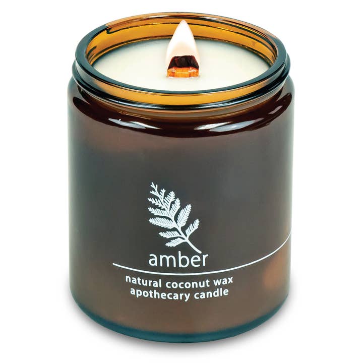Amber | 8 oz Apothecary Candle for wholesale by Hemlock Park
