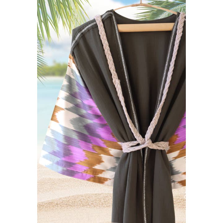 Silke Ikat Musslinrock Armégrön för wholesale av MIASETA