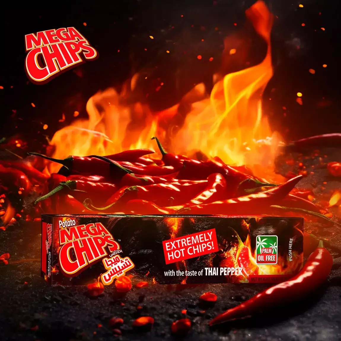 Potato Mega Chips - Vente Chips - Chips Mega Naturelles au Poivre Thaï « Extremum » Potato Mega Chips1