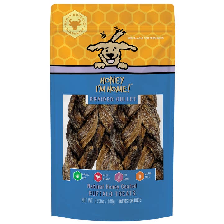 Honey I'm Home - Wholesale Pet Treats - Dog - BRAIDED GULLET
