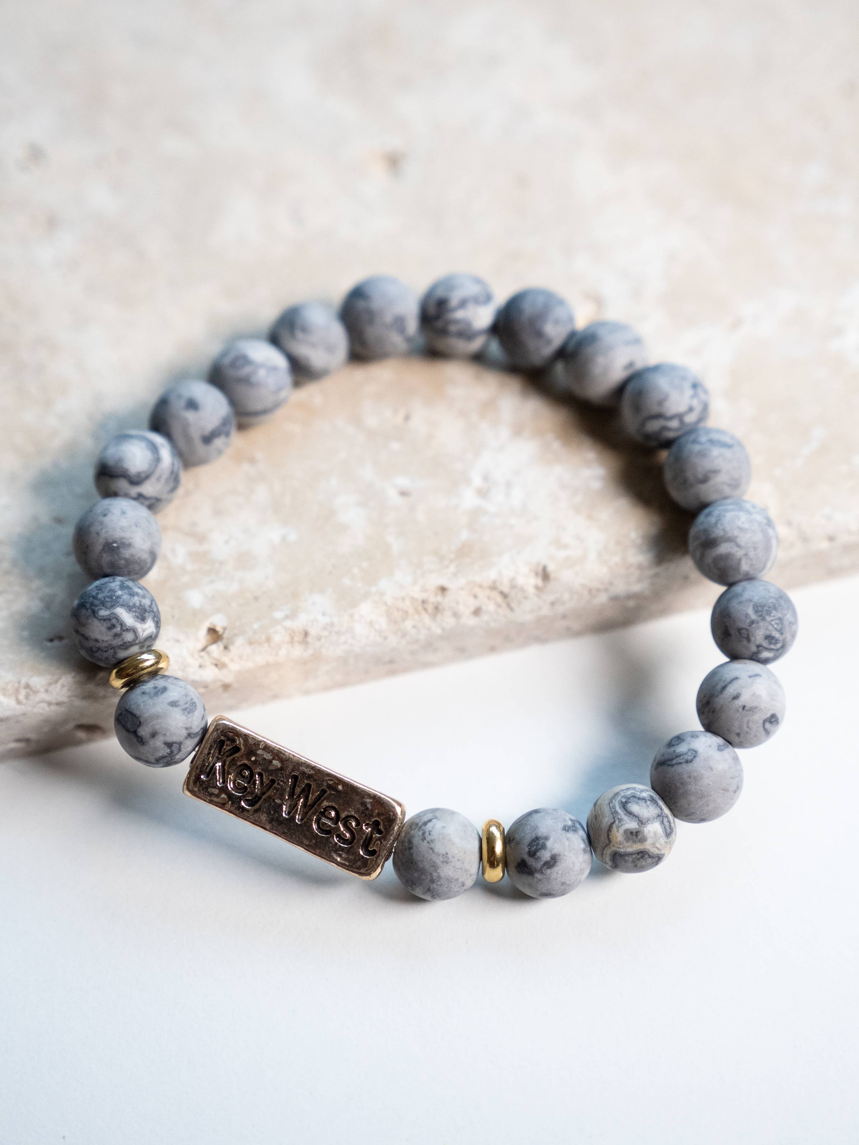 Haven - Wholesale Beaded Bracelet - Customizable Earth Stone Bead Bracelet4