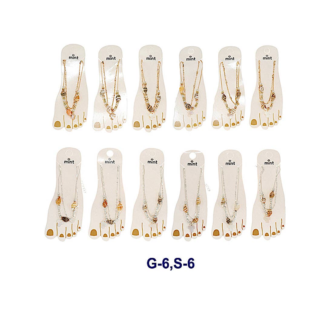 Atlas Fashion – Großhandel Fußkettchen – Muschelkette Fußkettchen1