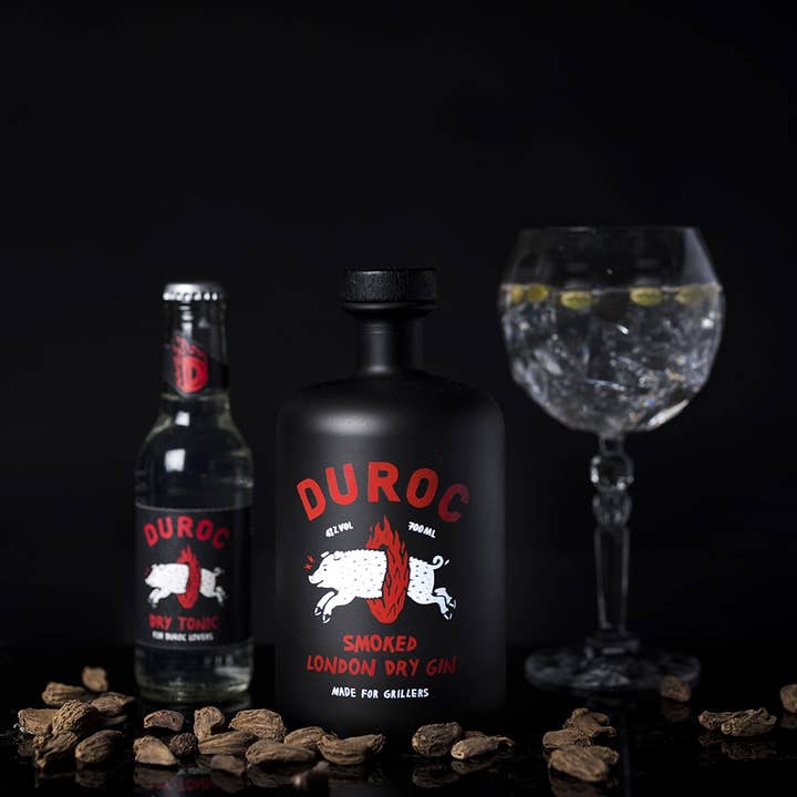 Duroc Gin - Wholesale Gin - Duroc Smoked Gin Combo Kit+6 Tonic Water - London Dry Gin6