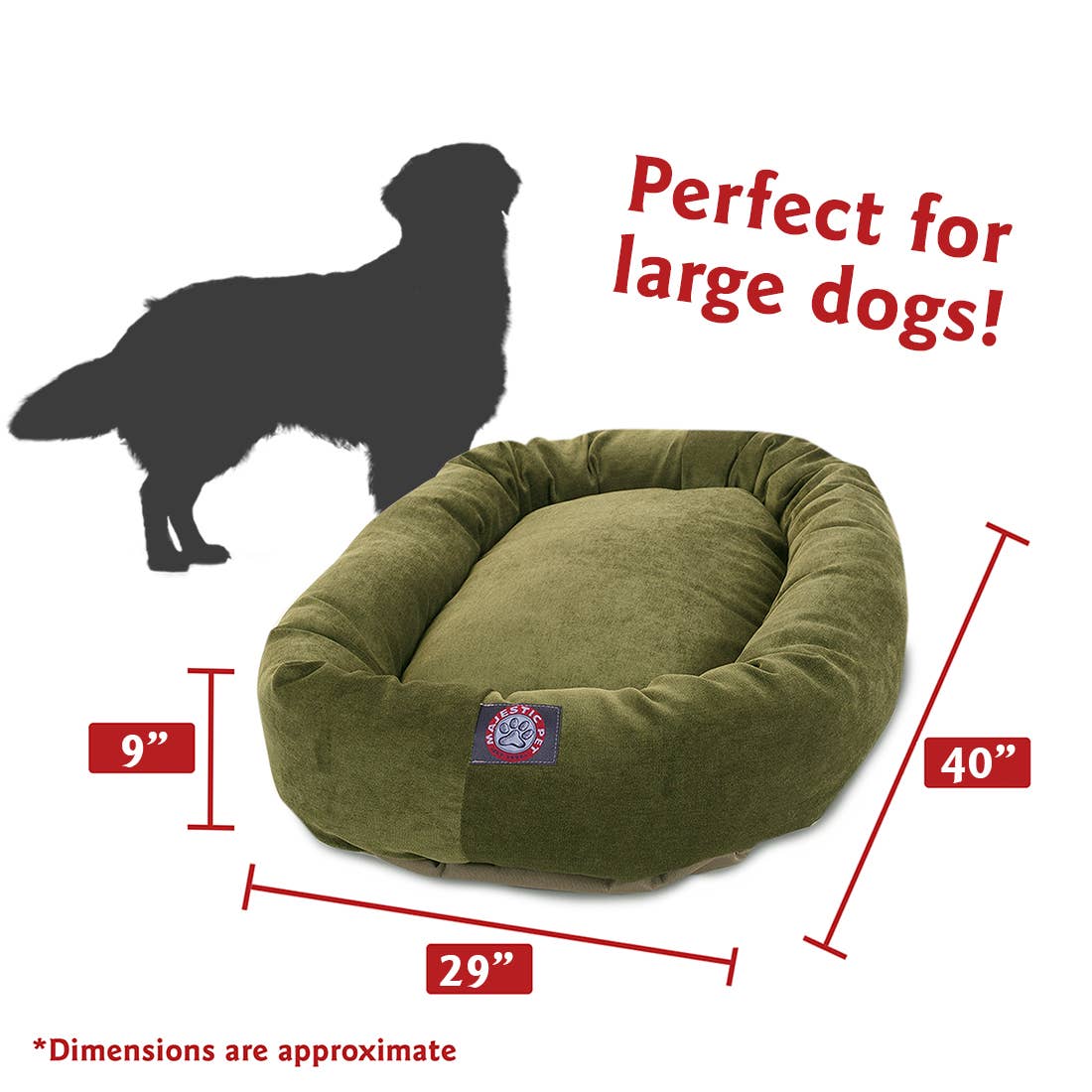 Majestic Pet Products - Vente Panier – chien - Panier pour chien Villa Bagel65