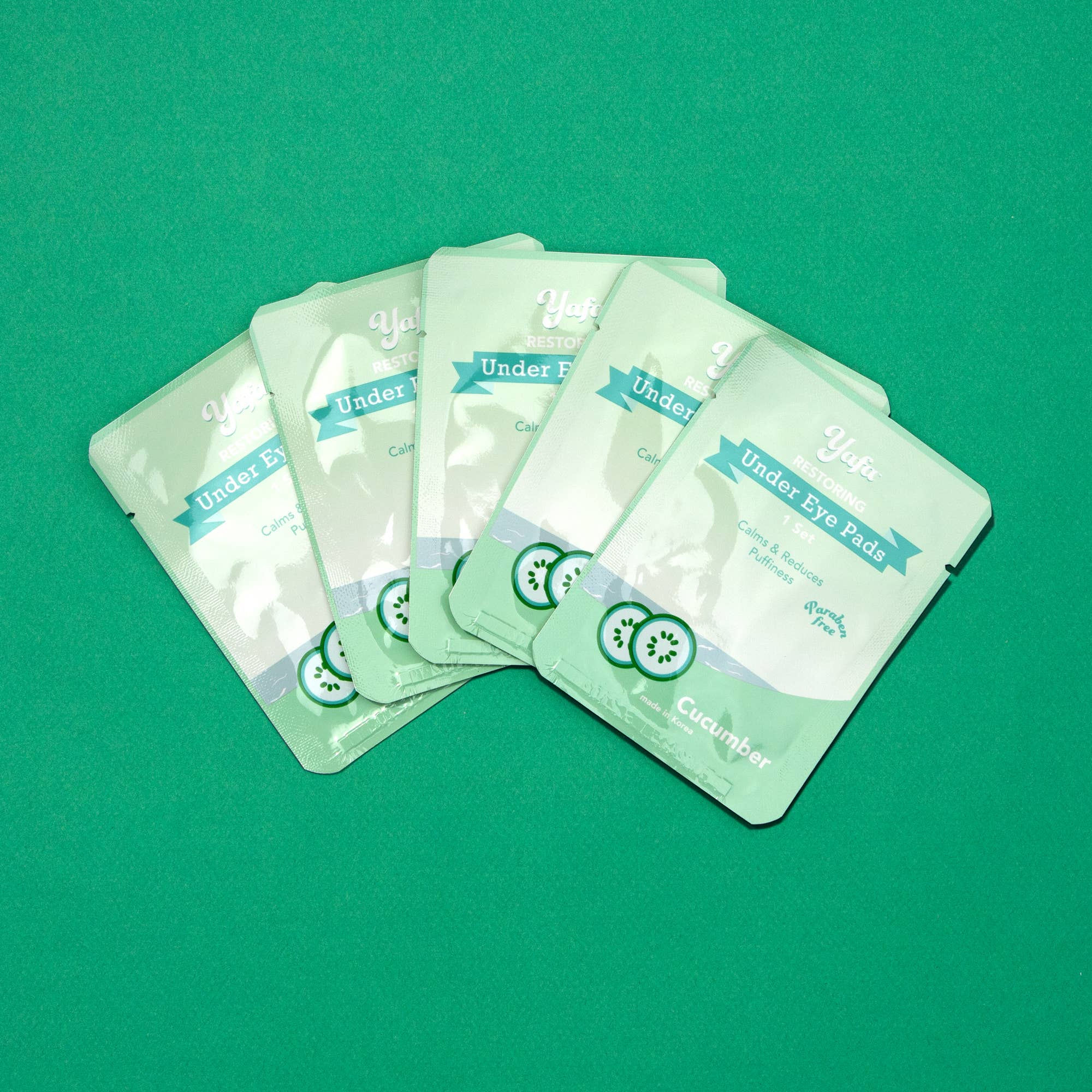 Yafa Beauty - Wholesale Eye Treatment Mask - Yafa Cucumber Under Eye Pads, Set of 5 Pairs5