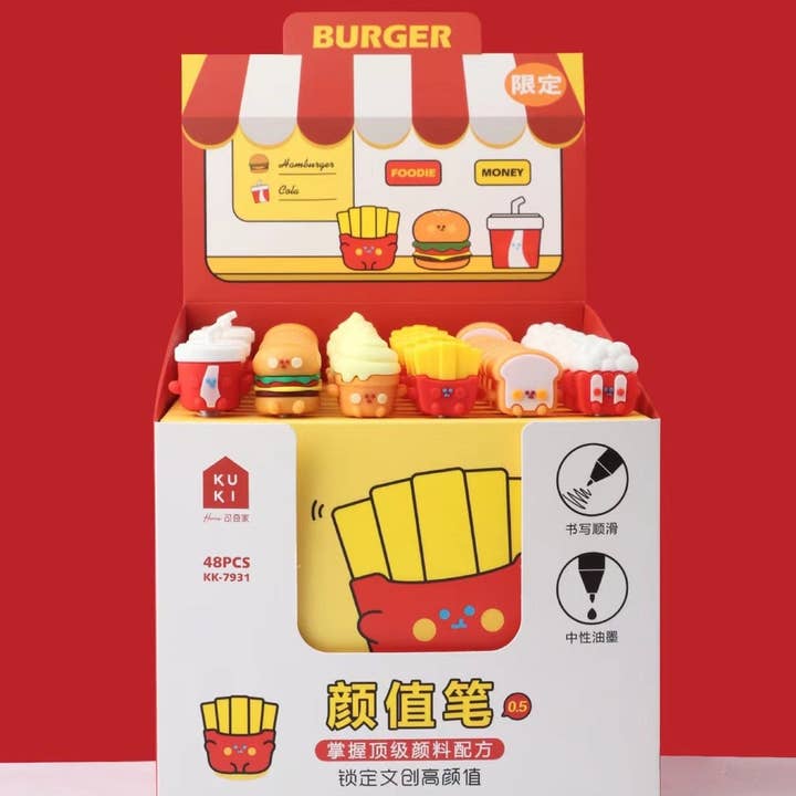 BCmini - Wholesale Pen - 22475 Burger Fast Food Gel Pen0