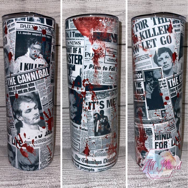 Serial Killer 20/30 oz Skinny Tumbler für den Großhandel von Desert Moons