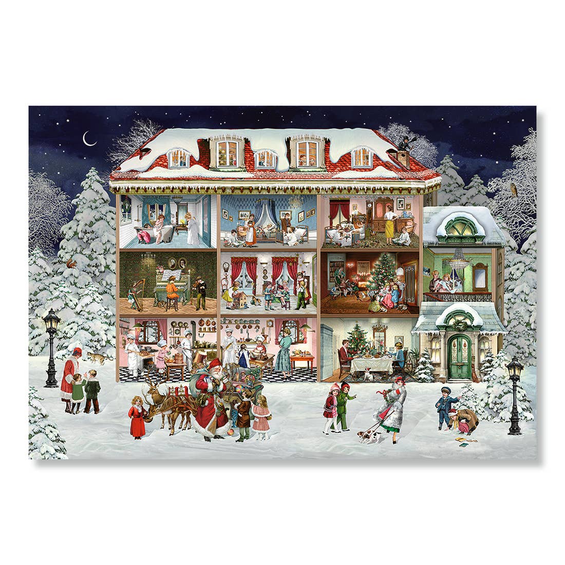 Alison Gardiner US - Vente Calendriers de l'avent - Un merveilleux puzzle calendrier de l'Avent maison de Noël1