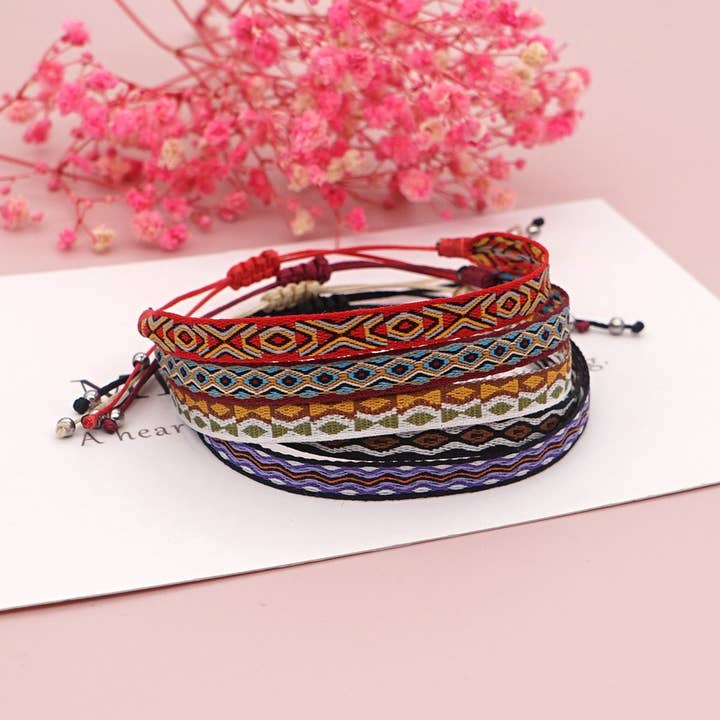 ETHNIC STYLE NYLON RIBBON RETRO HANDMADE BRACELET_CWMM3870 for wholesale by ACCITY