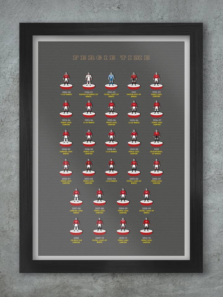 Fergie Time - Manchester United print for wholesale by The Northern Line
