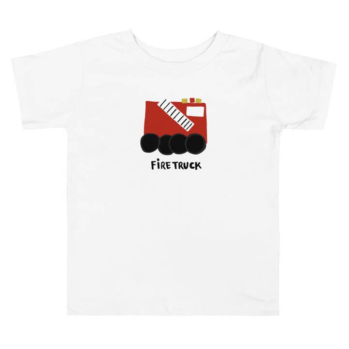Camiseta Firetruck (Criança) por atacado de Akimiro Studio