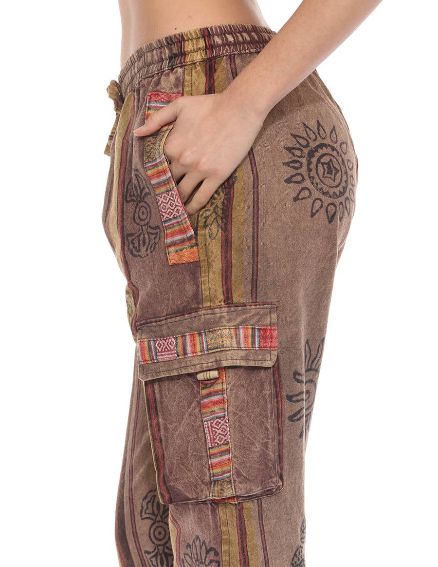 The Collection Royal / Royal Handicrafts - Wholesale Pants - Women's - Cotton Washed Boho Hippie Genie Pants16