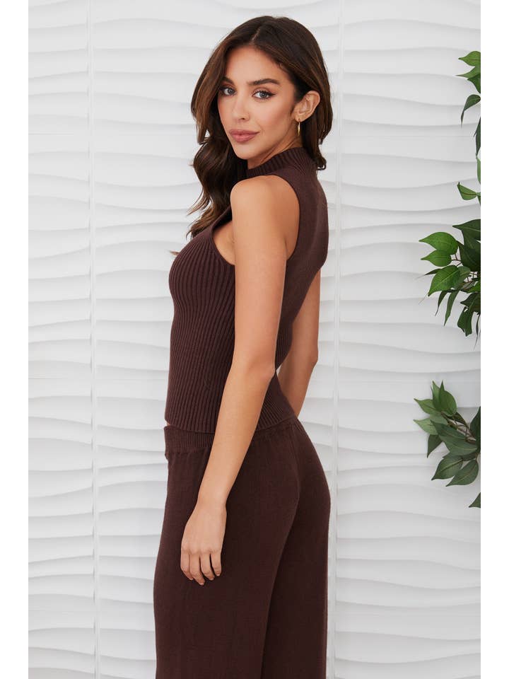 MILIO MILANO - Vente Haut en maille â femme - COQUILLE CĂTELĂE EN VISCOSE SANS MANCHES (330117/37715)14