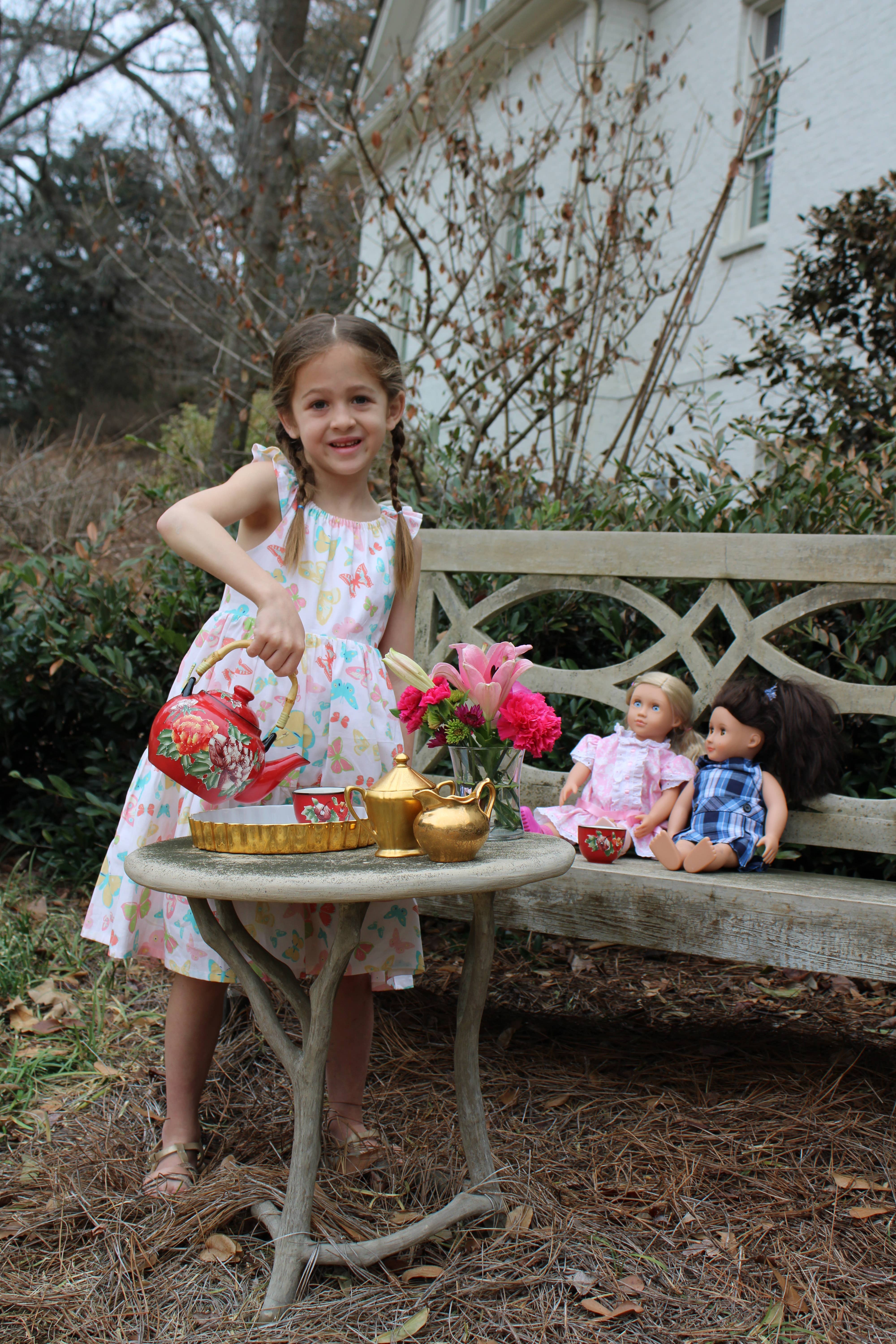 Minna - Wholesale Dress - Kids - Tiered Twirl Dress - Butterfly Ballet Petal Pastels25