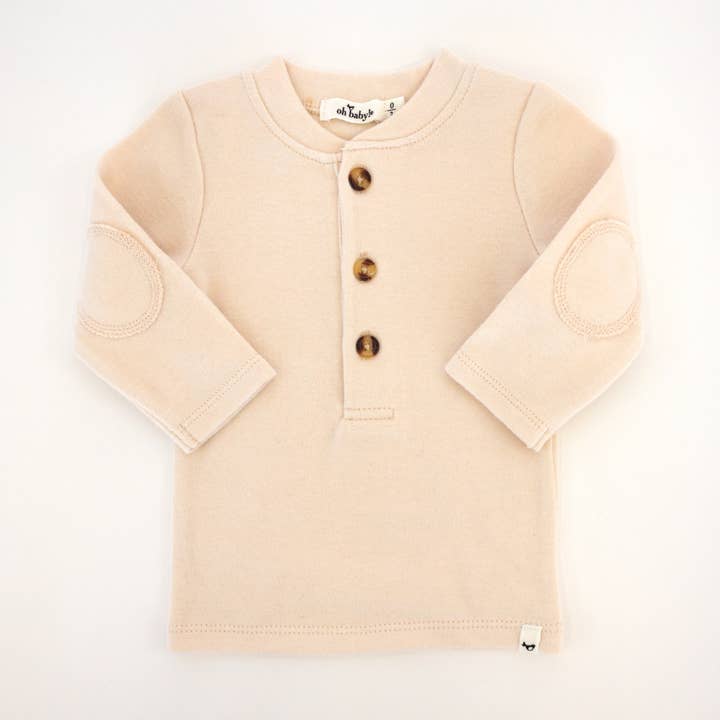 Henley à coudières à rayures miniatures pour la vente par oh baby!