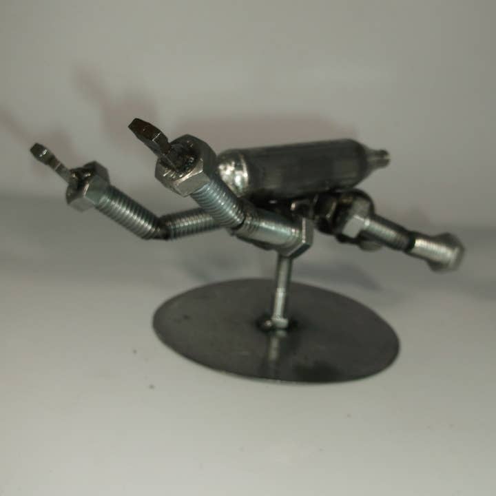 Creations Welded - Vente Figurine décorative - Plongeur sous-marin, figurine en métal, sports nautiques