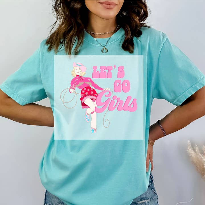 Let's Go Girls Cowgirl DTF TRANSFER for wholesale by Faith Forward Transfers