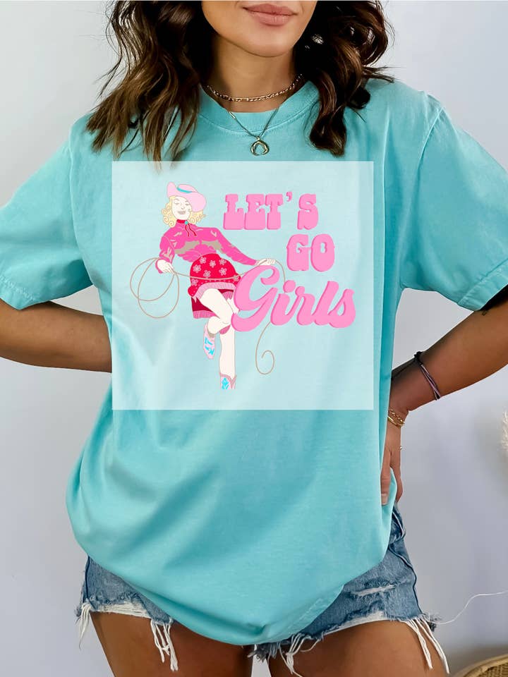 Let's Go Girls Cowgirl DTF TRANSFER for wholesale by Faith Forward Transfers