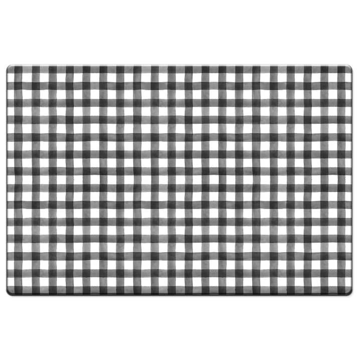 Gingham Check 30" x 20" Decorative Comfort Floor Mat for wholesale by Conimar Promotions