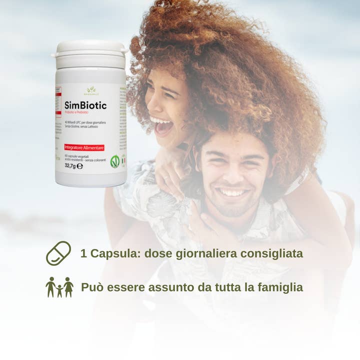 Natura srl - Wholesale Oral Supplement/Vitamin - Probiotics and Prebiotics in Vegetable Capsules: Simbiotic2