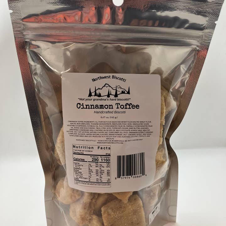 Cinnamon Toffee Bites for wholesale by Northwest Biscotti, LLC