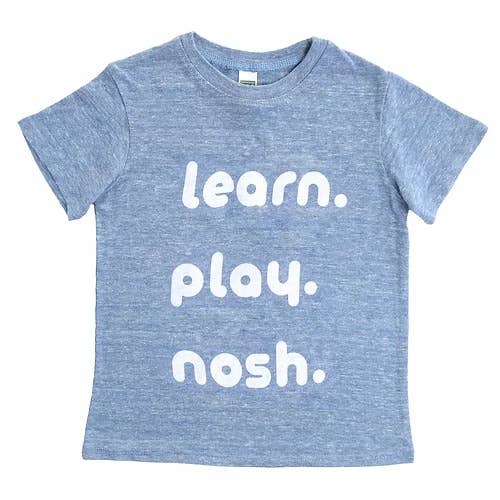 WHYLDTHREADS - Wholesale Screen Printed T-Shirt - Kids - Learn, Play, Nosh1