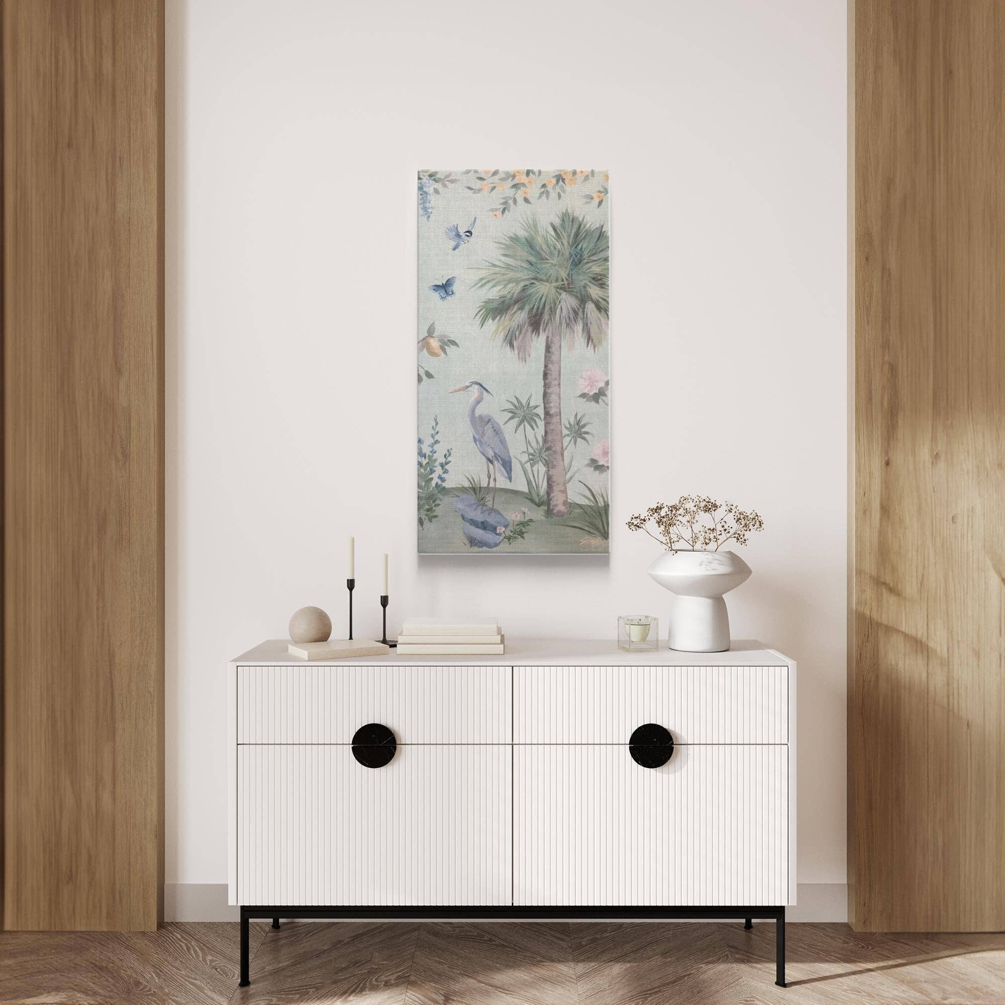 Elizabeth Alice Studio - Wholesale Art Print - Olive, a green tropical chinoiserie canvas wrap print7