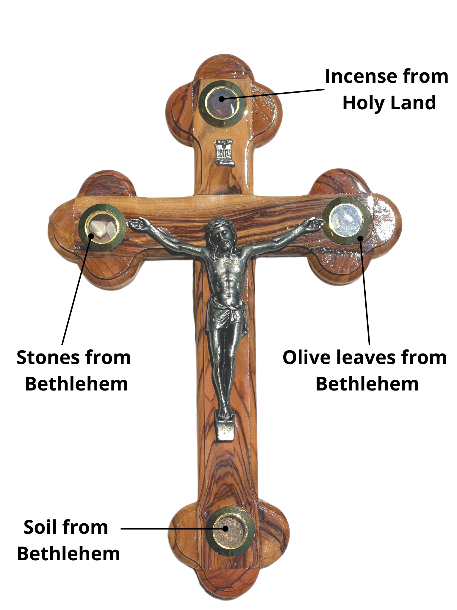 3 Arches USA - Wholesale Wall Cross - Olive Wood Cross With Crucifix-Wall Hanging Christian Cross5