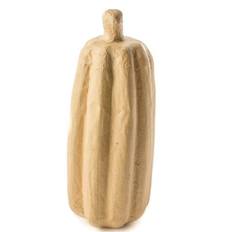 Factory Direct Craft - Wholesale Paper Mache - Paper Mache Tall Skinny Pumpkin -13-1/2" H x 5-1/2" diameter5